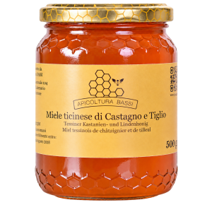 Miele Ticinese di Castagno e Tiglio 500 g.